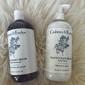 NEW VHTF Crabtree & Evelyn NANTUCKET BRIAR Body Lotion & Bath/Shower Gel